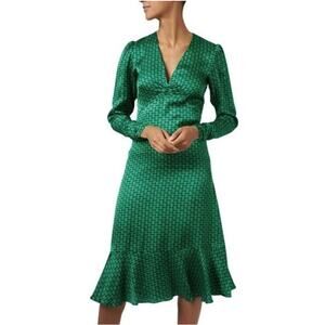 Tara Jarmon | Dresses | Tara Jarmon Womens Reine Print Dress Green |  Poshmark
